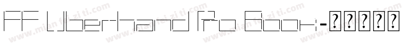 FF Uberhand Pro Book字体转换